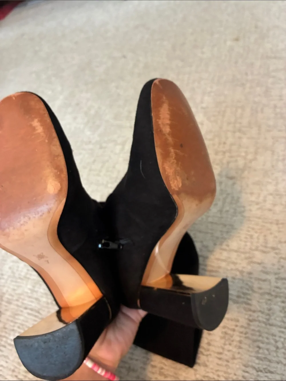 BCBGeneration Black Over-the-Knee Suede Block Heel Boots